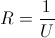 heat flow by conduction u to r equation