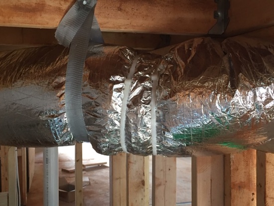 Flex duct butt joint