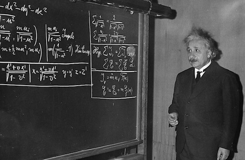 albert einstein chalkboard antimatter 500