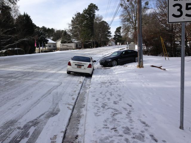 atlanta 2014 snow storm stranded cars