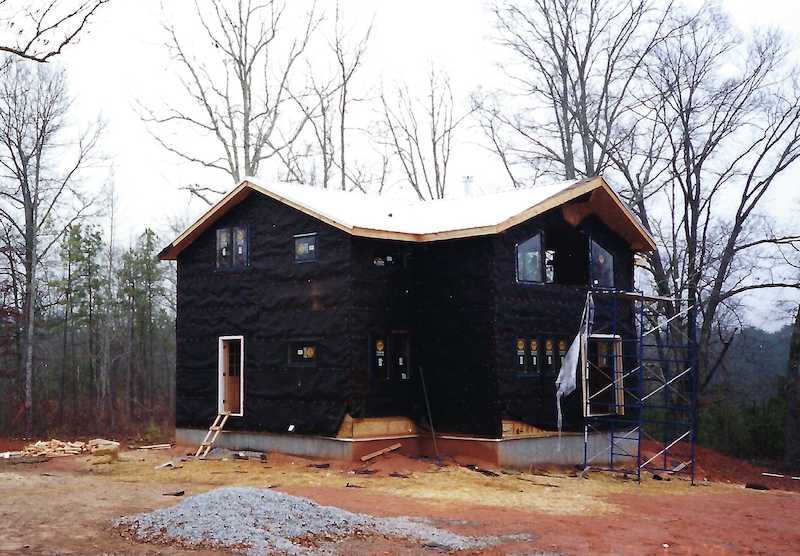 The easy part of building your first house is getting it dried in