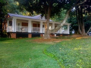 Ceiling fans running on a porch with no one there waste energy.