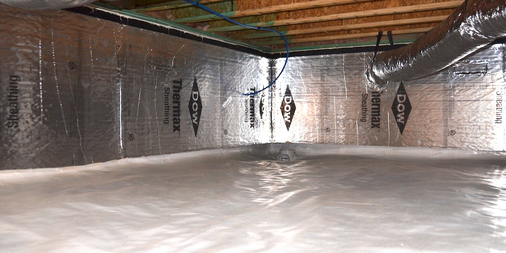 A beautiful crawl space encapsulation job