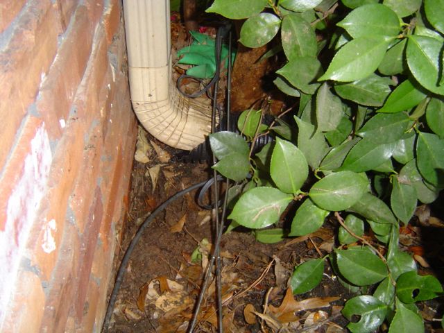 crawl space encapsulation moisture problem mystery gutter downspout 4