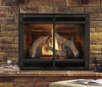 direct vent gas log fireplace