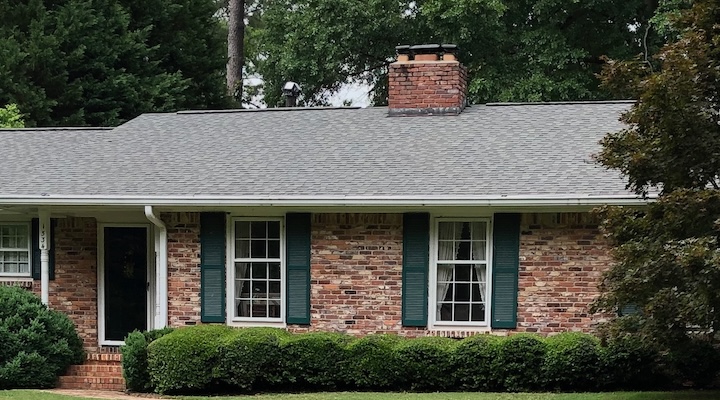 A chimney going up through the house will keep more heat inside