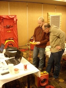 hers home energy rater training hands on pressure testing practice