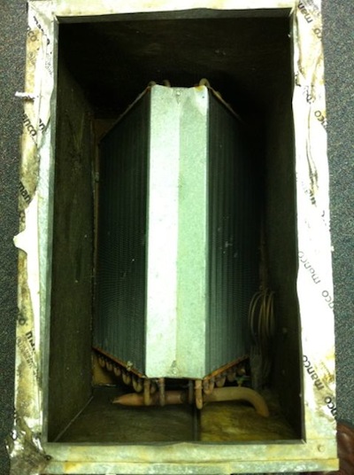 hvac air conditioner evaporator coil dirt and air flow 1