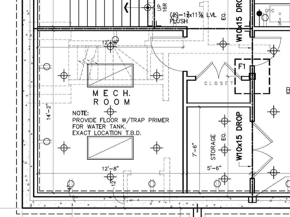 A spacious mechanical room, but...