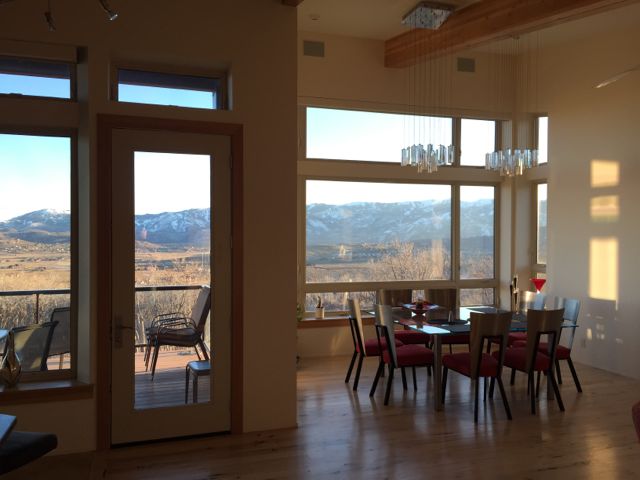 near net zero energy home utah ski resort view