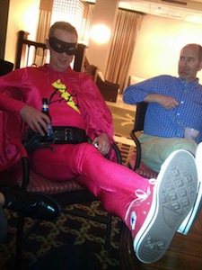 The Energy Avenger in repose, at the 2011 RESNET conference