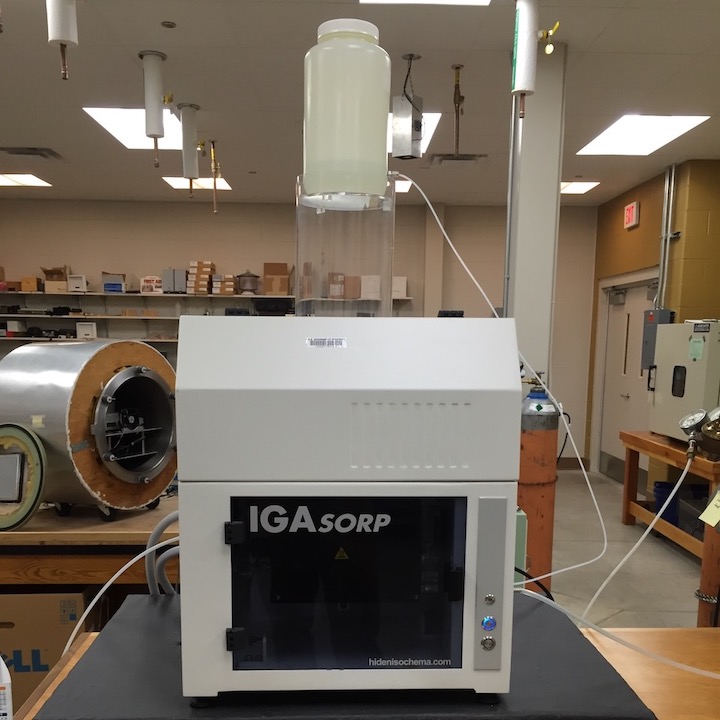 A lab instrument that measures sorption isotherms