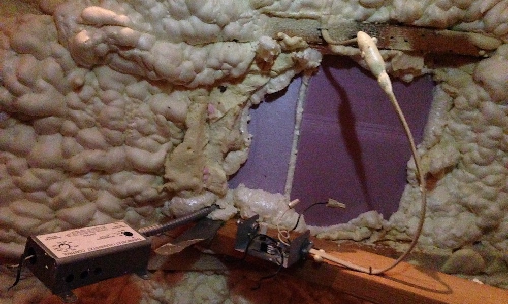 Powered Attic Ventilator In An Encapsulated Attic With Spray Foam Insulation