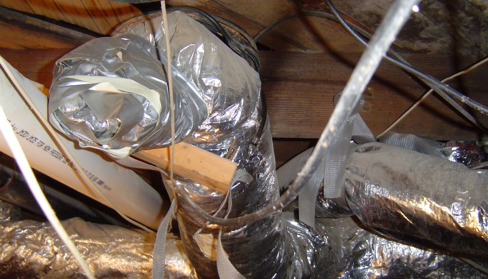 Stumpy, The Duct Amputee, Making A Mess Of Conditioned Air Distribution In An Unconditioned Crawl Space