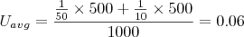 average u-value for R-50 & R-10