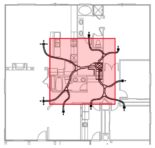 duct system conditioned space modified plenum truss area