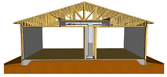 duct system conditioned space modified plenum truss hvac installed