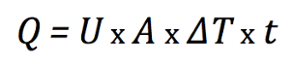 heat flow equation conduction temperature time