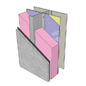 Diagram of a verical z girt [Chart from RDH Building Science report; link below]